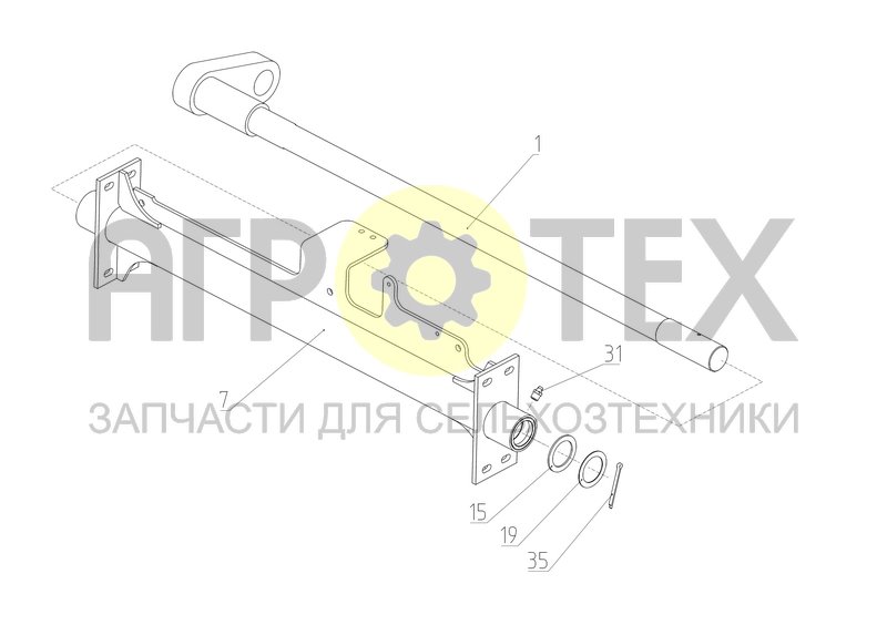 Чертеж Каркас обводного ролика (2650.15.04.200)